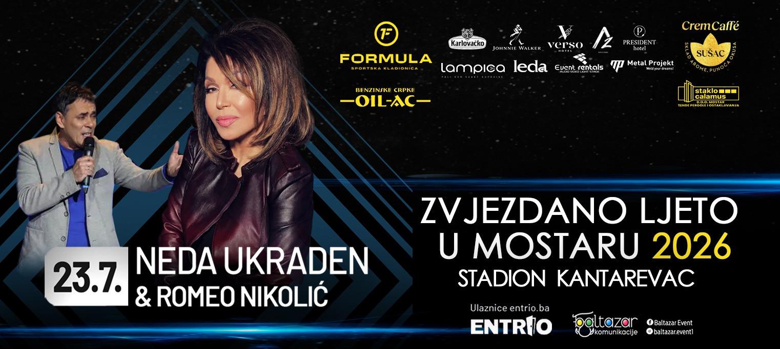 Neda Ukraden @ Mostar, predgrupa Romeo Nikolić