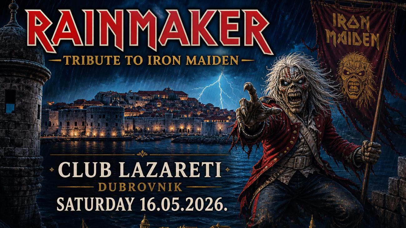 RAINMAKER - TRIBUTE TO IRON MAIDEN @ Club Lazareti, Dubrovnik