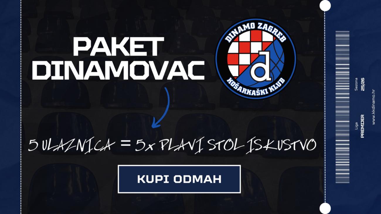KK Dinamo Zagreb - Paket Dinamovac sezona 2025/2026
