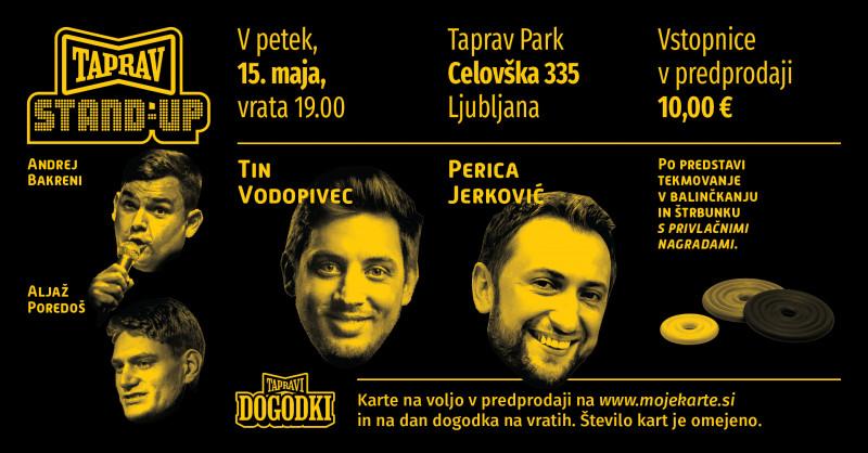 Taprav Stand-up: Perica Jerković, Tin Vodopivec, Andrej Bakreni, Aljaž Poredoš