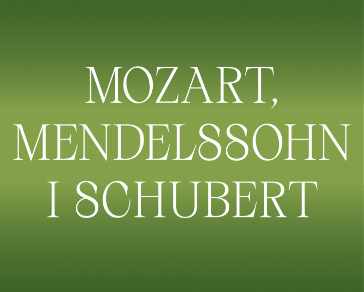 SIMFONIJSKI KONCERT: MOZART,MENDELSSOHN I SCHUBERT